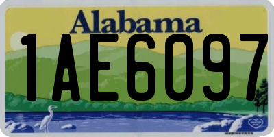 AL license plate 1AE6097