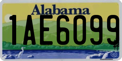AL license plate 1AE6099