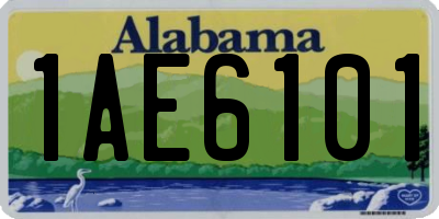 AL license plate 1AE6101