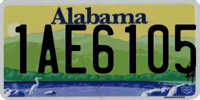AL license plate 1AE6105
