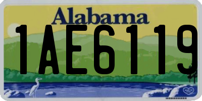 AL license plate 1AE6119