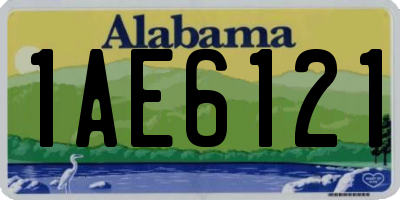 AL license plate 1AE6121
