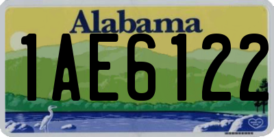 AL license plate 1AE6122