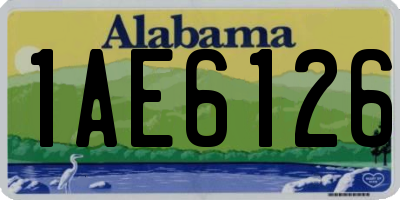 AL license plate 1AE6126