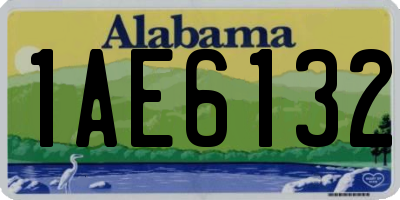 AL license plate 1AE6132