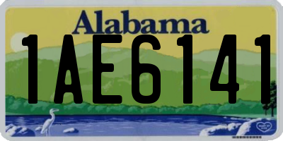 AL license plate 1AE6141