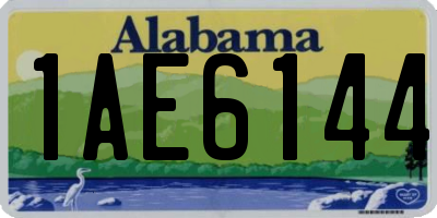 AL license plate 1AE6144