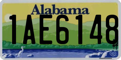 AL license plate 1AE6148