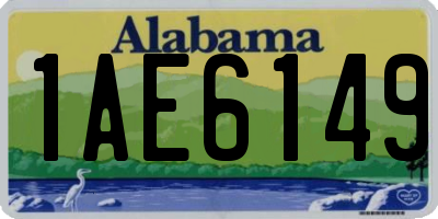 AL license plate 1AE6149