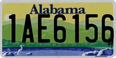 AL license plate 1AE6156
