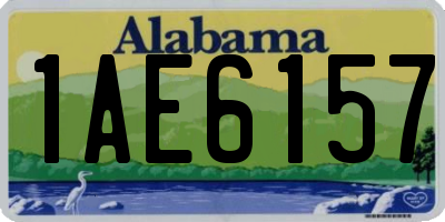 AL license plate 1AE6157