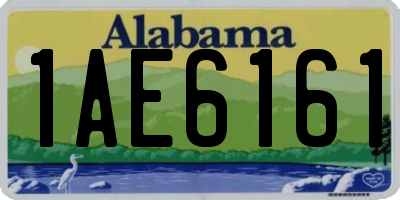 AL license plate 1AE6161