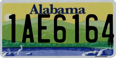 AL license plate 1AE6164