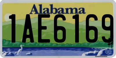 AL license plate 1AE6169