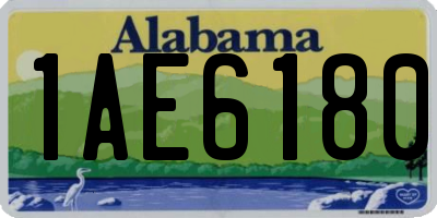 AL license plate 1AE6180