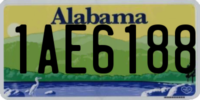 AL license plate 1AE6188