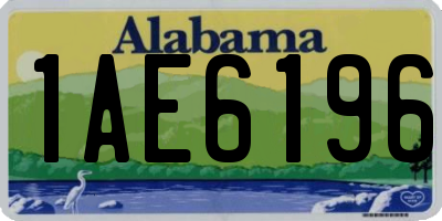 AL license plate 1AE6196