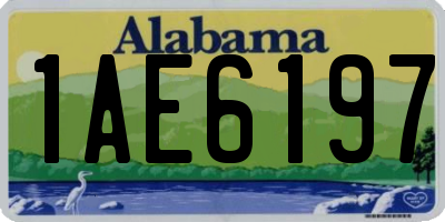 AL license plate 1AE6197