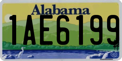 AL license plate 1AE6199