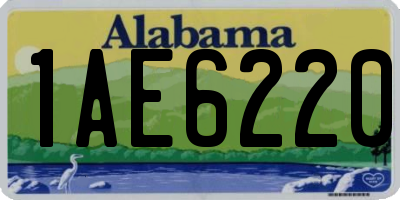 AL license plate 1AE6220
