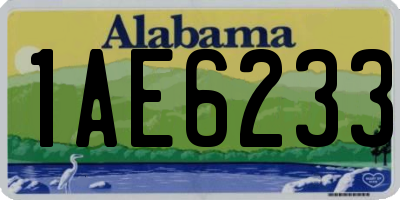 AL license plate 1AE6233