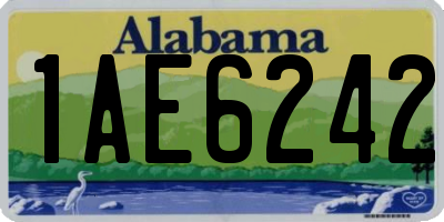 AL license plate 1AE6242