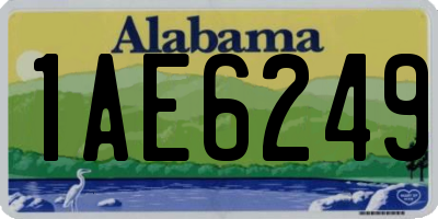 AL license plate 1AE6249