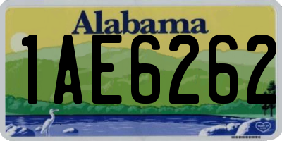 AL license plate 1AE6262