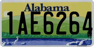 AL license plate 1AE6264