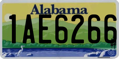 AL license plate 1AE6266