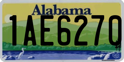 AL license plate 1AE6270