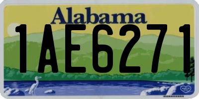 AL license plate 1AE6271