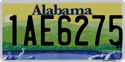 AL license plate 1AE6275