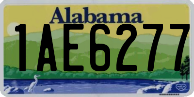AL license plate 1AE6277