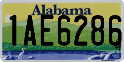 AL license plate 1AE6286