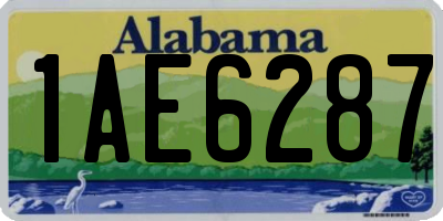 AL license plate 1AE6287