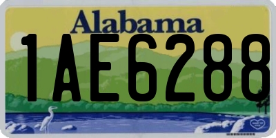 AL license plate 1AE6288