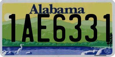 AL license plate 1AE6331