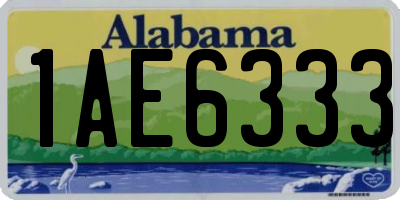 AL license plate 1AE6333