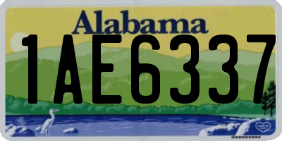 AL license plate 1AE6337