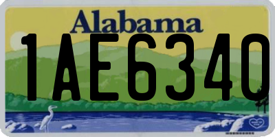 AL license plate 1AE6340