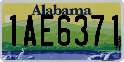 AL license plate 1AE6371