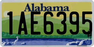 AL license plate 1AE6395