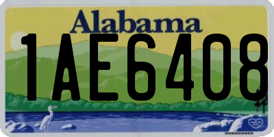 AL license plate 1AE6408