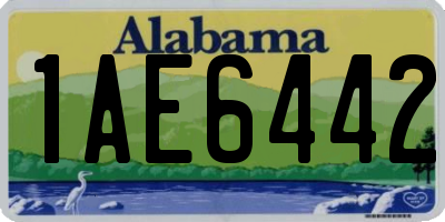 AL license plate 1AE6442