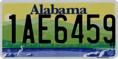 AL license plate 1AE6459