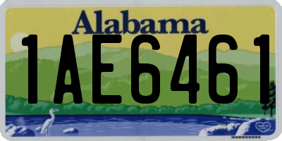AL license plate 1AE6461