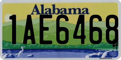AL license plate 1AE6468