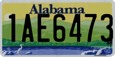 AL license plate 1AE6473
