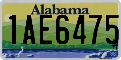 AL license plate 1AE6475